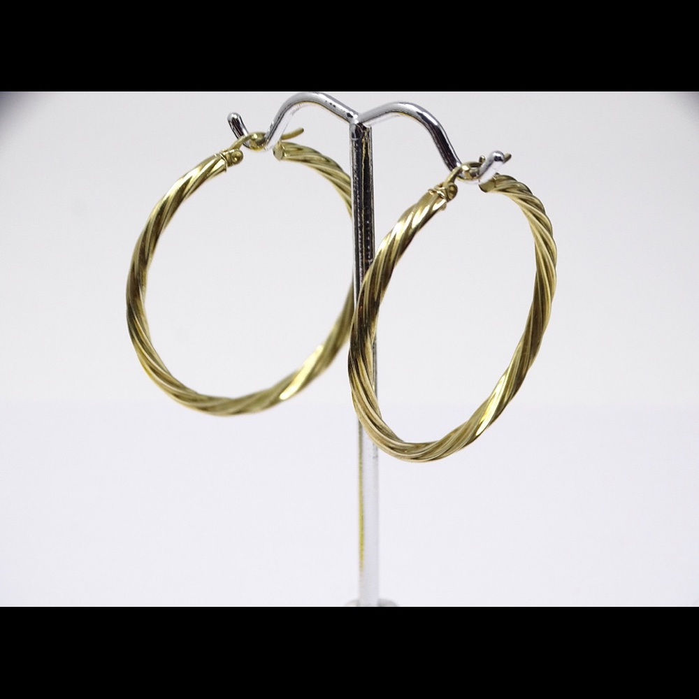 Vintage Gold Vermeil Hoops